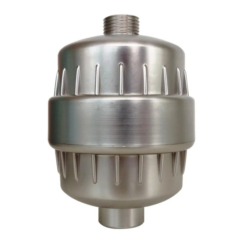 Bluejw High Output Shower Filter for Hard Water & Chlorine Removal - Luxury Showerhead Filter - Brushed Nickel - Showerhead Filters - Image 1